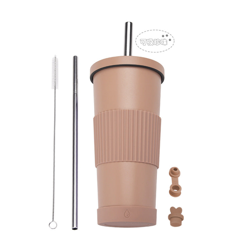 ZIKKA stainless steel straw cup straw insulated water cup