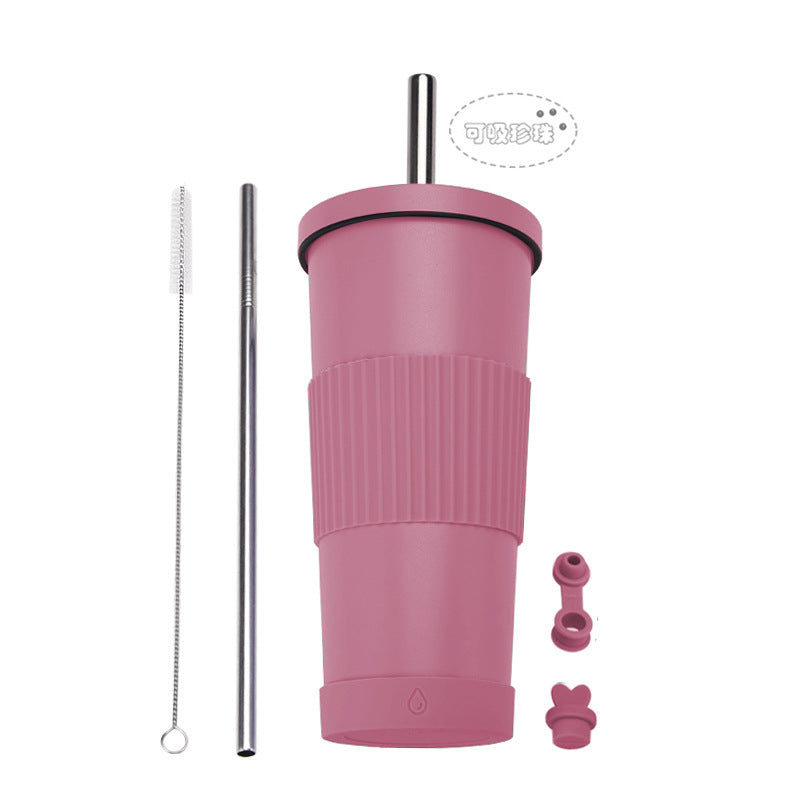 ZIKKA stainless steel straw cup straw insulated water cup