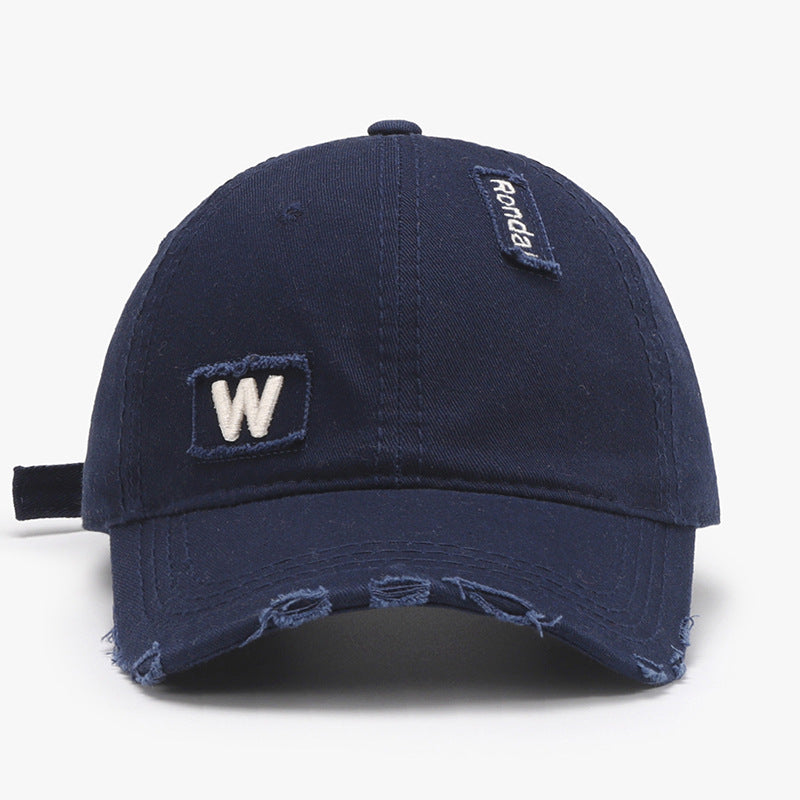 ZKIIA New Letter Patch Embroidery Washed Baseball Cap