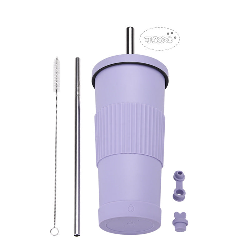 ZIKKA stainless steel straw cup straw insulated water cup