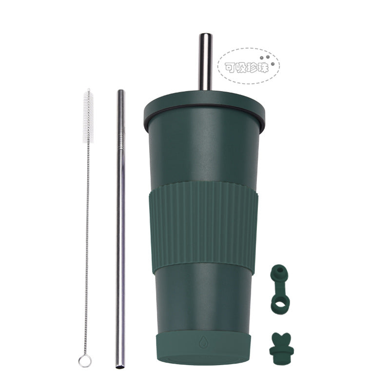 ZIKKA stainless steel straw cup straw insulated water cup