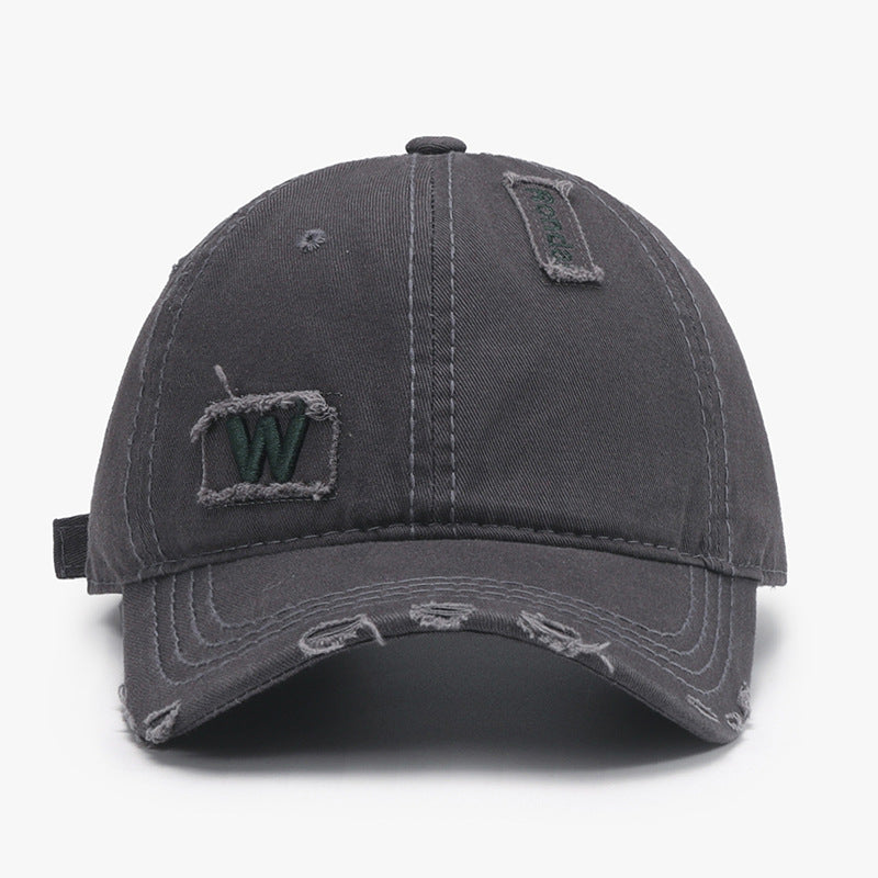 ZKIIA New Letter Patch Embroidery Washed Baseball Cap