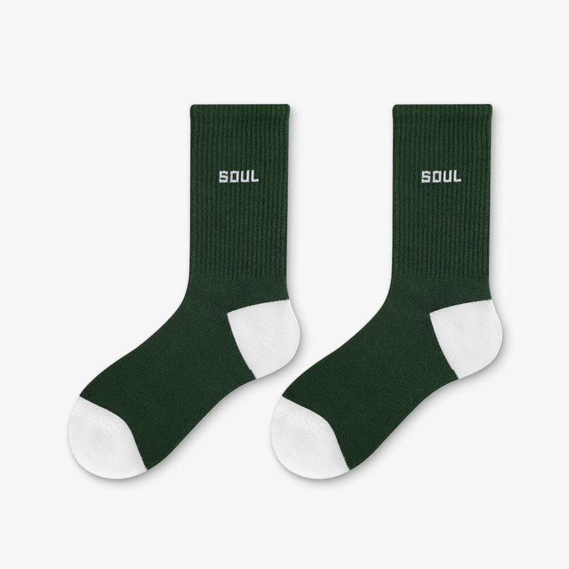 Zikka Jacquard Words Cotton Socks