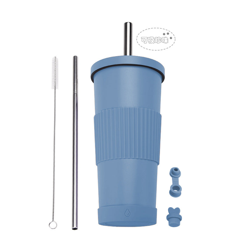 ZIKKA stainless steel straw cup straw insulated water cup