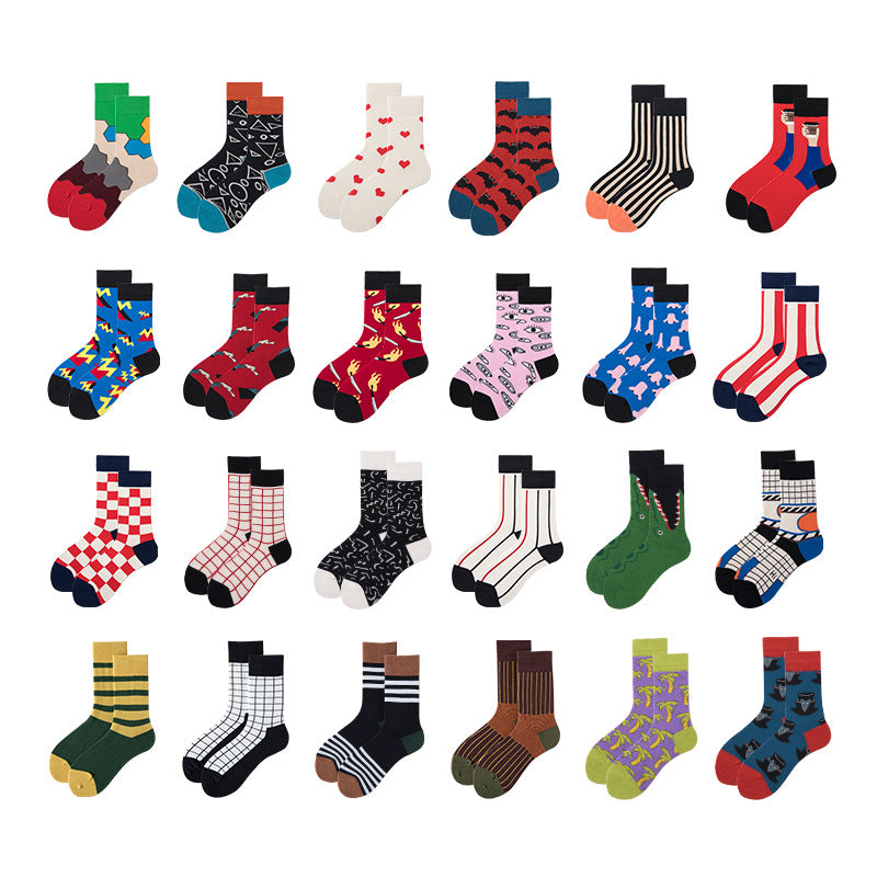 Zikka Fashionable Jacquard Sports Cotton Socks