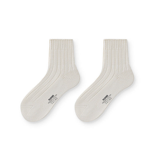 Zikka Thick Knitted Solid Color Cotton Socks