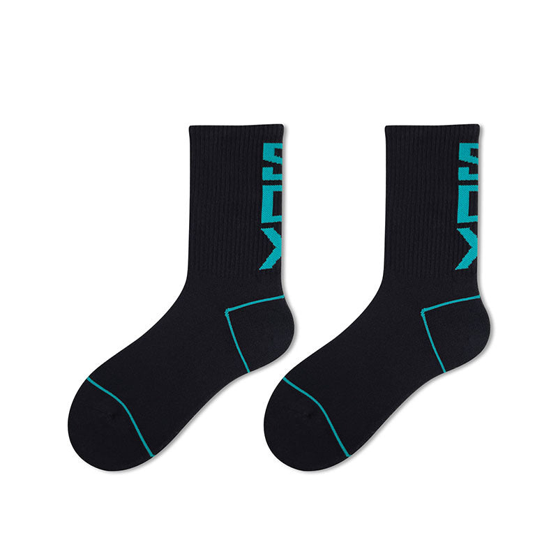 Zikka Jacquard Words Cotton Socks