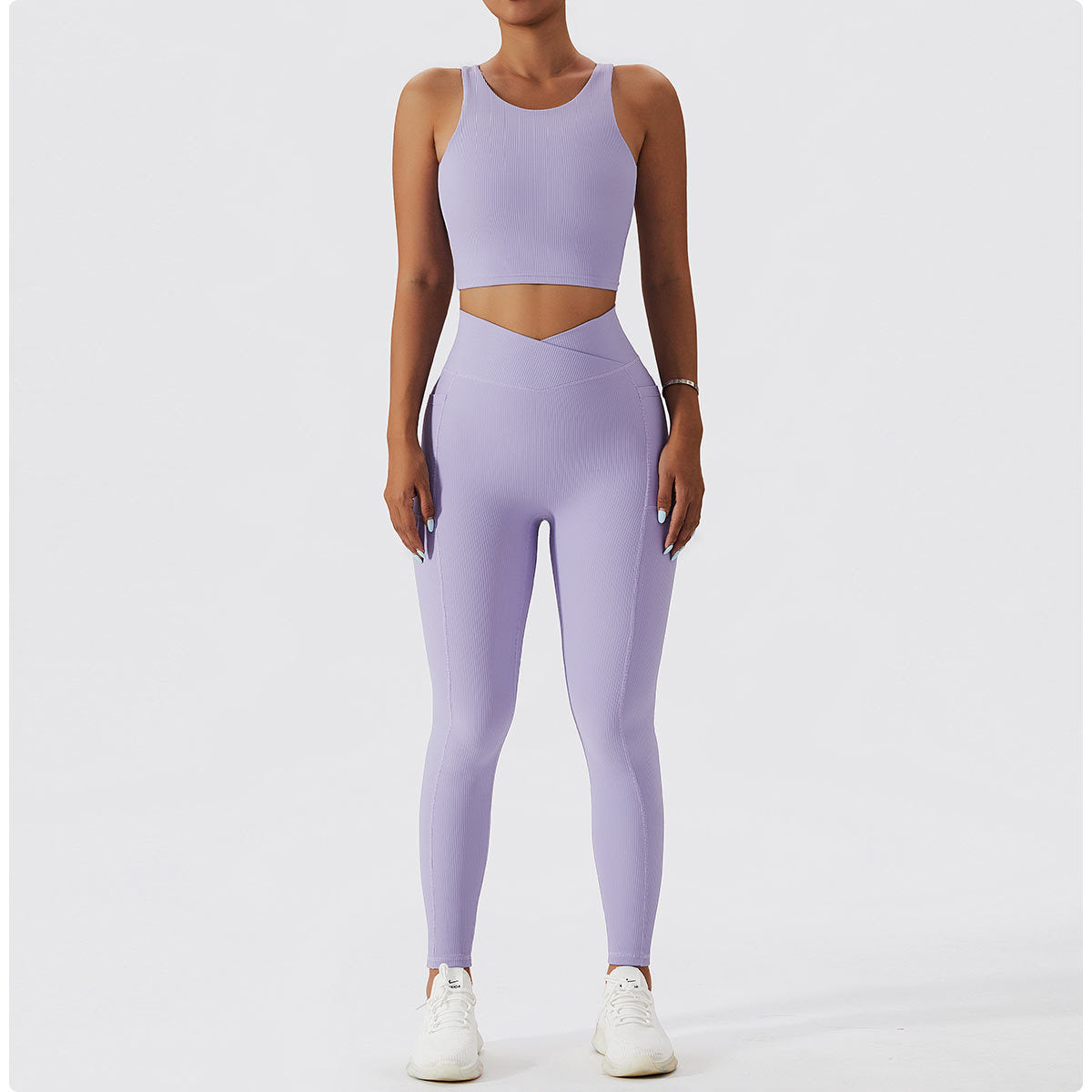 ZIKKA long-sleeved yoga suit set thread sports suit