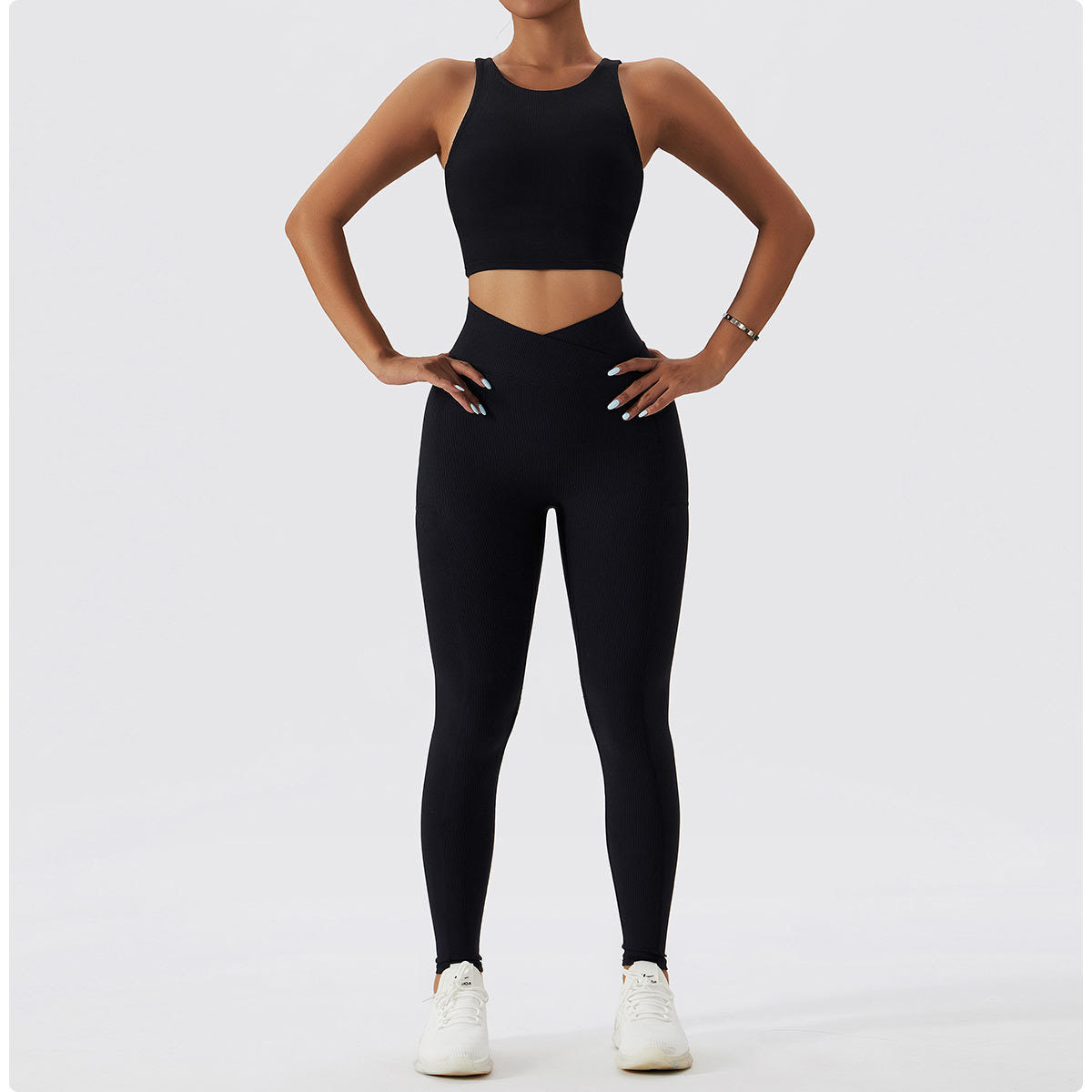 ZIKKA long-sleeved yoga suit set thread sports suit