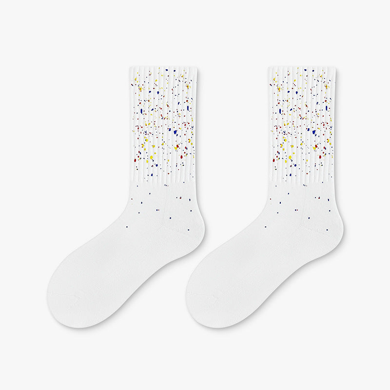 ZIKKA Speckled Ink Starry Sky Mid   Socks